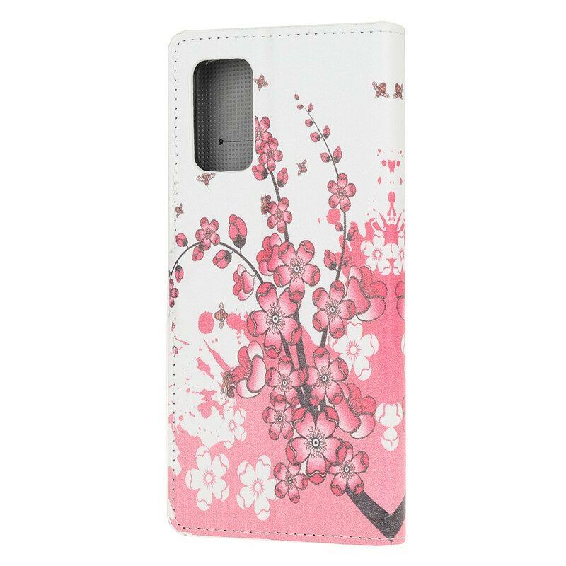 Flip Case Für Samsung Galaxy S20 Plus / S20 Plus 5G Tropische Blumen