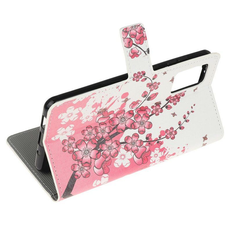 Flip Case Für Samsung Galaxy S20 Plus / S20 Plus 5G Tropische Blumen