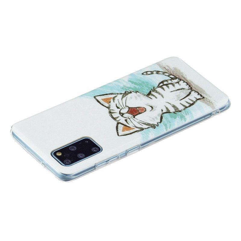 Handyhülle Für Samsung Galaxy S20 Plus / S20 Plus 5G Fluoreszierende Katze