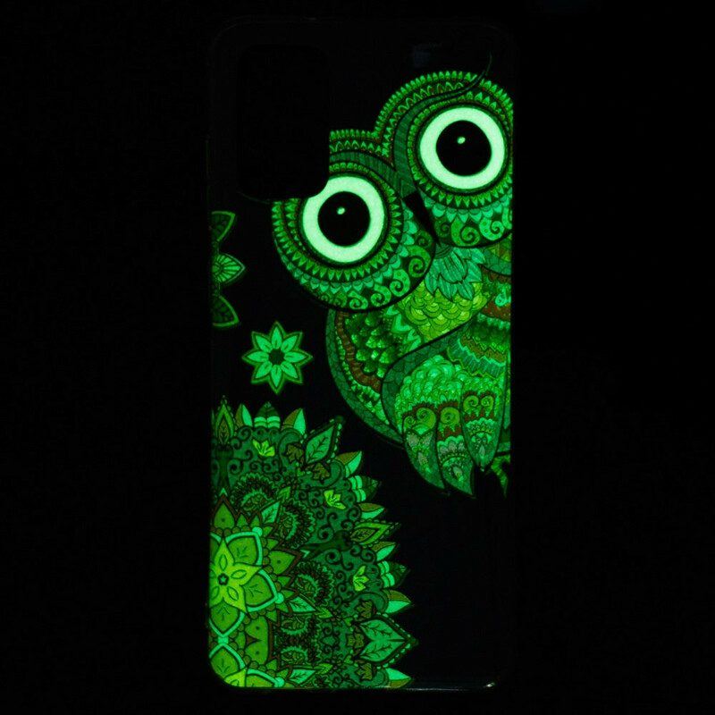 Hülle Für Samsung Galaxy S20 Plus / S20 Plus 5G Fluoreszierendes Eulen-mandala