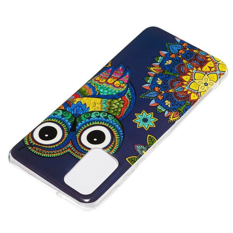 Hülle Für Samsung Galaxy S20 Plus / S20 Plus 5G Fluoreszierendes Eulen-mandala