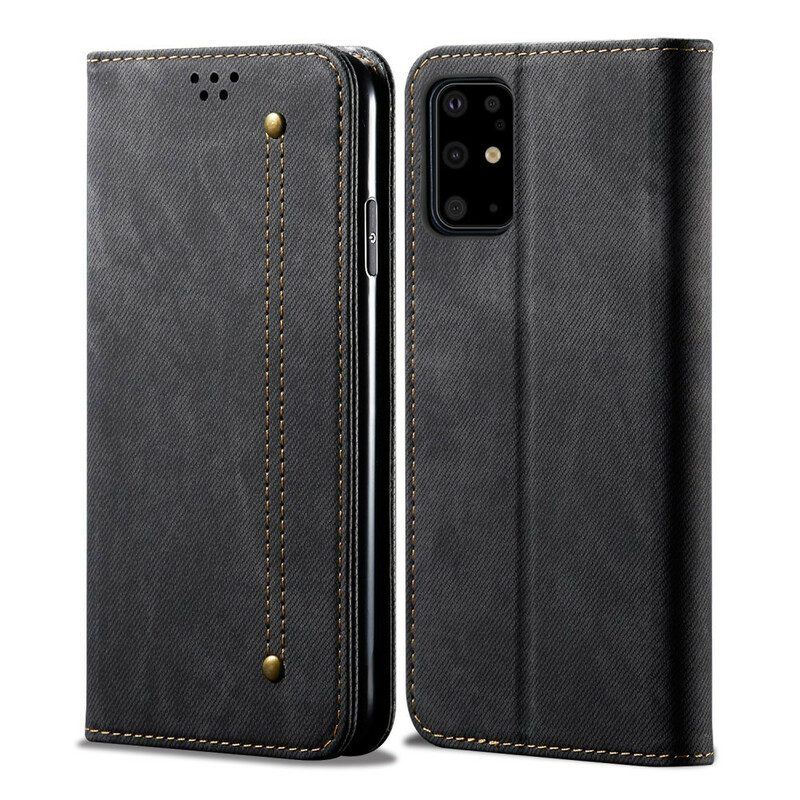 Schutzhülle Für Samsung Galaxy S20 Plus / S20 Plus 5G Flip Case Denim-stoff