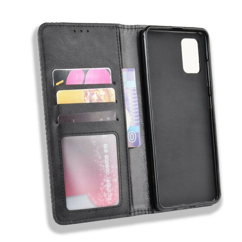 Schutzhülle Für Samsung Galaxy S20 Plus / S20 Plus 5G Flip Case Stilisierter Vintage-ledereffekt