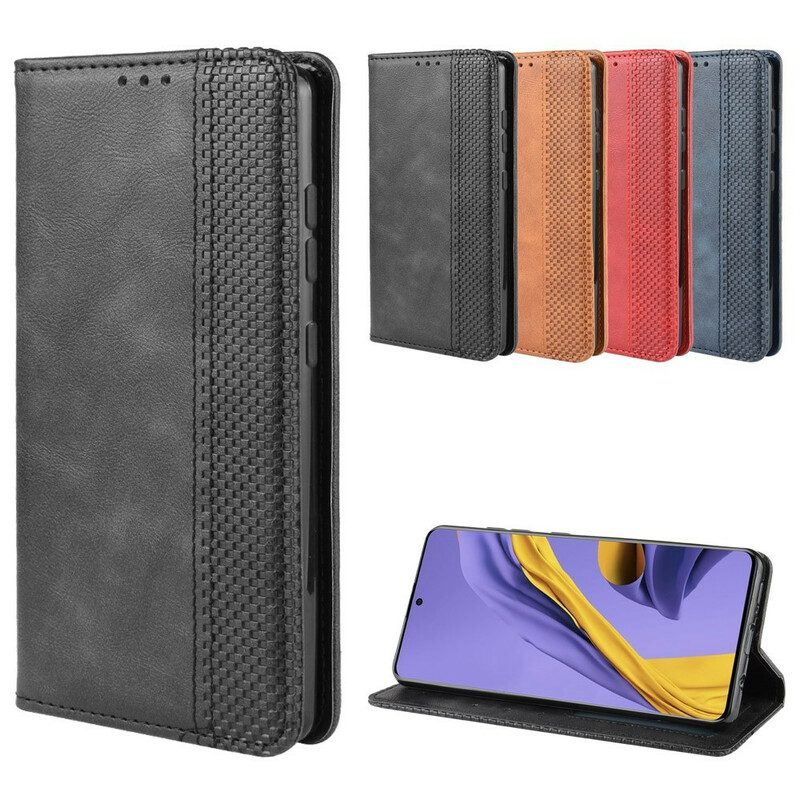 Schutzhülle Für Samsung Galaxy S20 Plus / S20 Plus 5G Flip Case Stilisierter Vintage-ledereffekt