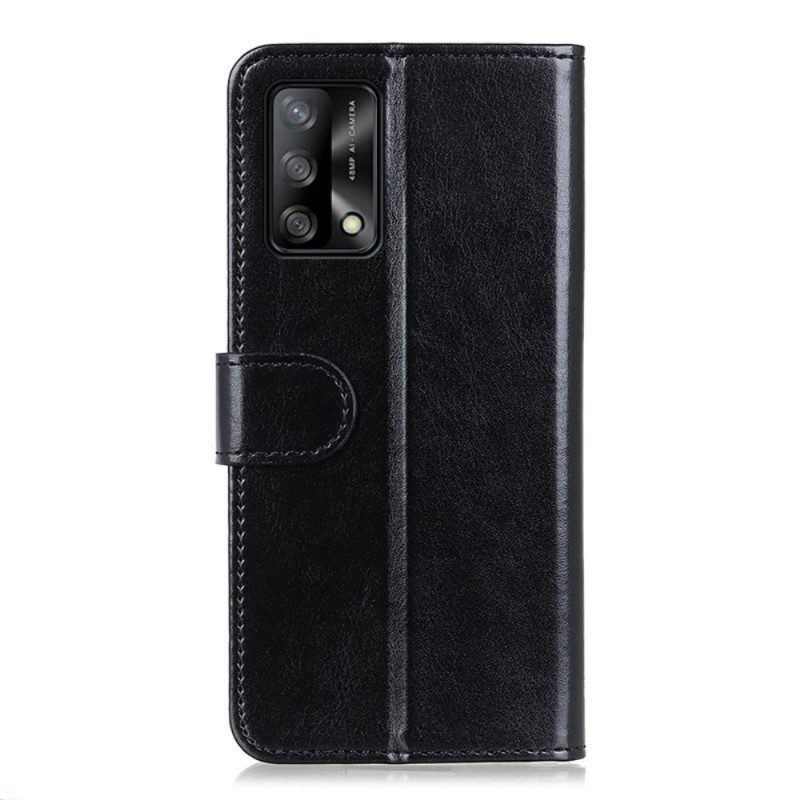 Flip Case Für Oppo A74 4G Gefrorene Finesse