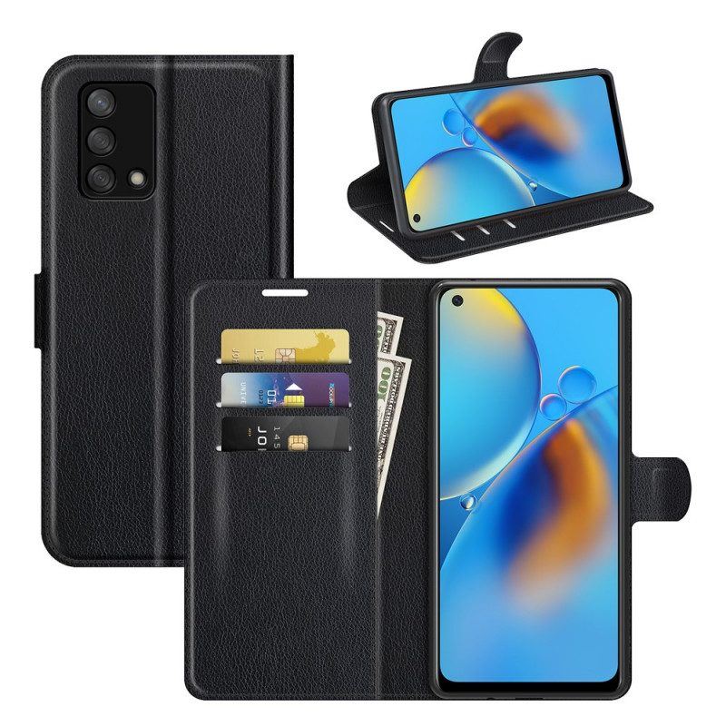 Flip Case Für Oppo A74 4G Klassisch