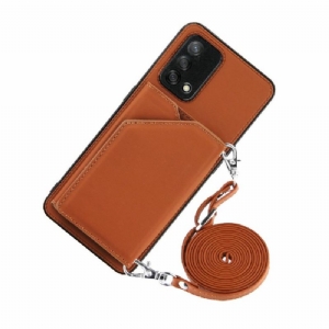 Hülle Für Oppo A74 4G Aude Lanyard Mit Mehreren Fächern