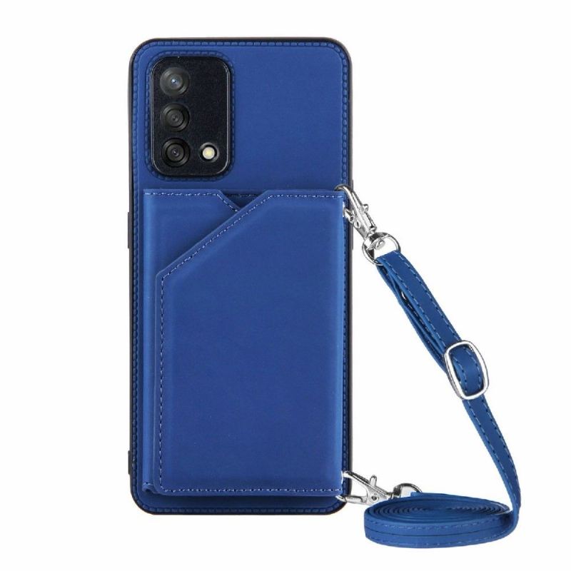 Hülle Für Oppo A74 4G Aude Lanyard Mit Mehreren Fächern