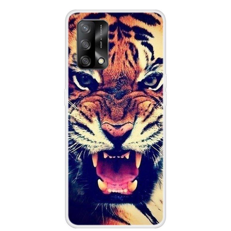 Hülle Für Oppo A74 4G Wilder Tiger