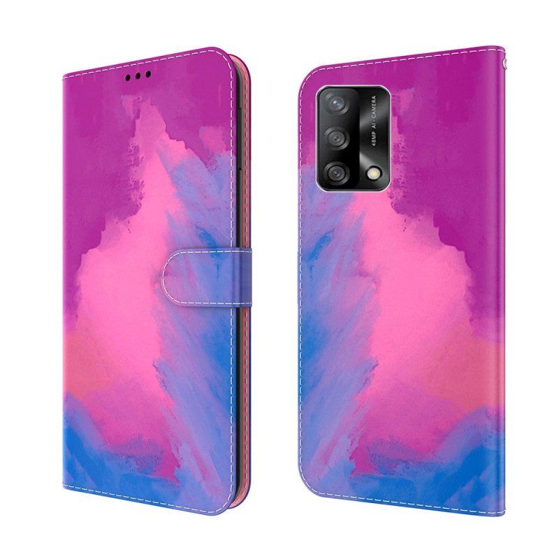 Lederhüllen Für Oppo A74 4G Aquarell