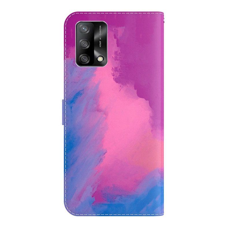 Lederhüllen Für Oppo A74 4G Aquarell