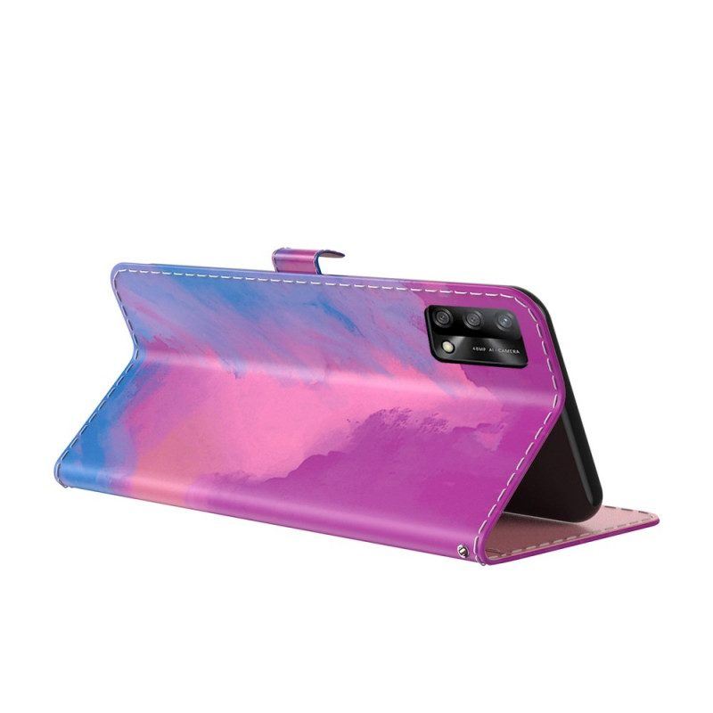 Lederhüllen Für Oppo A74 4G Aquarell