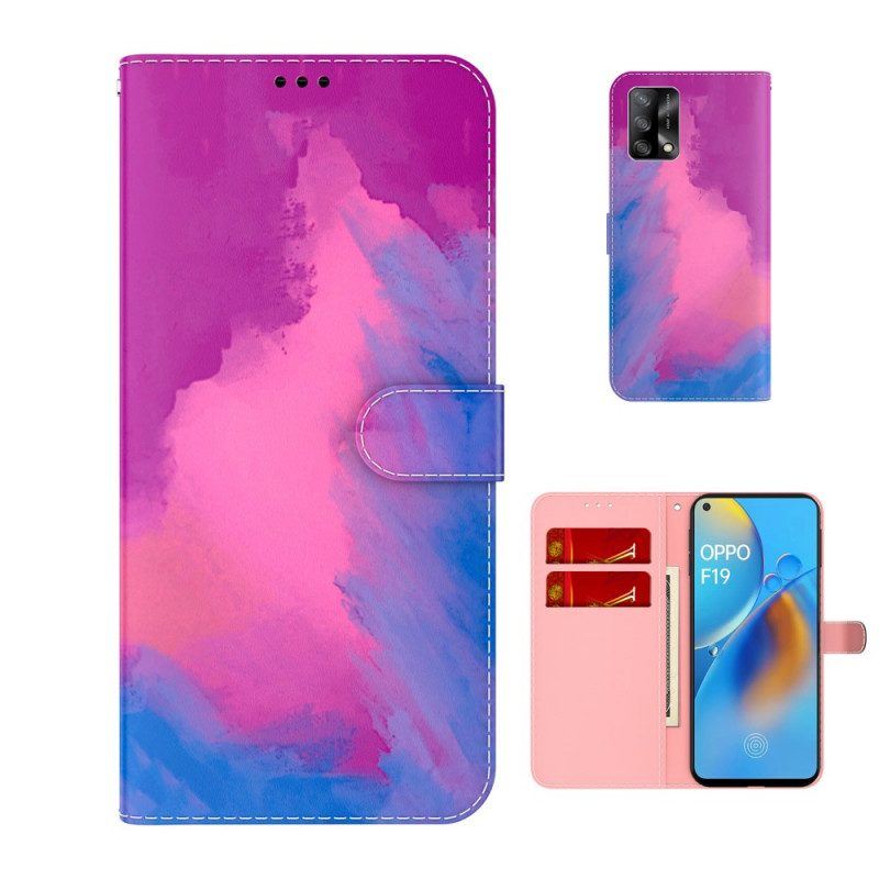 Lederhüllen Für Oppo A74 4G Aquarell