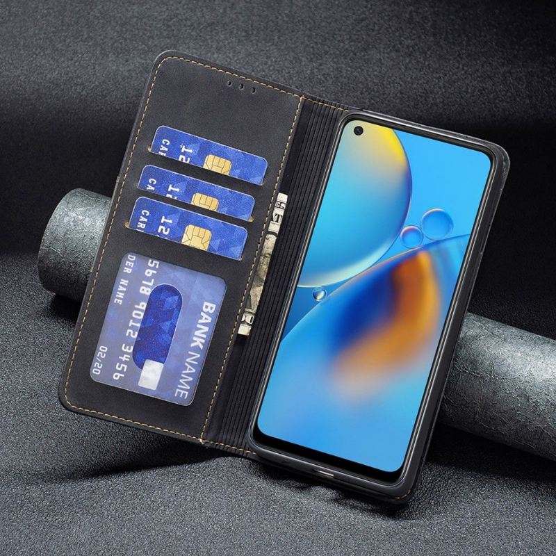 Lederhüllen Für Oppo A74 4G Flip Case Binfen Color Flip Kunstleder