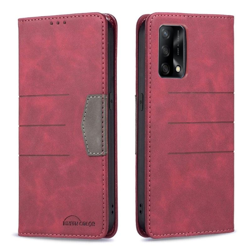 Lederhüllen Für Oppo A74 4G Flip Case Binfen Color Flip Kunstleder