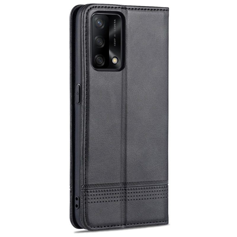 Schutzhülle Für Oppo A74 4G Flip Case Azns-kunstleder