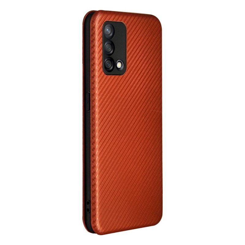 Schutzhülle Für Oppo A74 4G Flip Case Kohlefaser