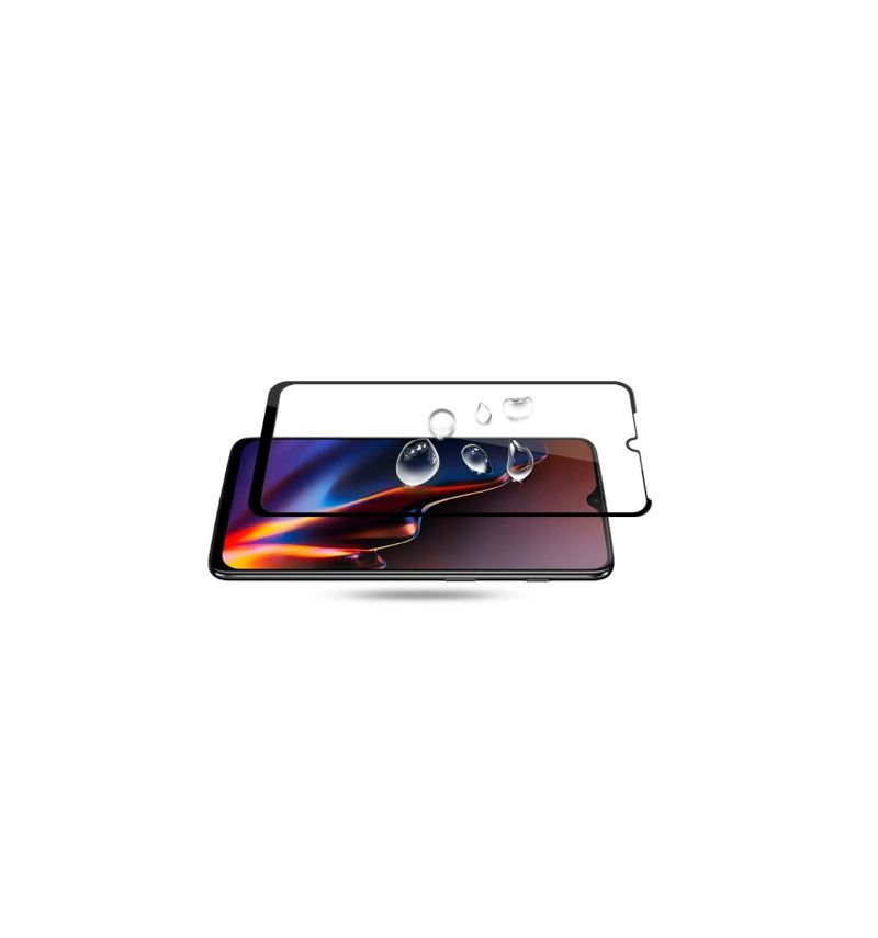 Oneplus 6T Displayschutzfolie Aus Gehärtetem Glas In Voller Größe – Schwarz