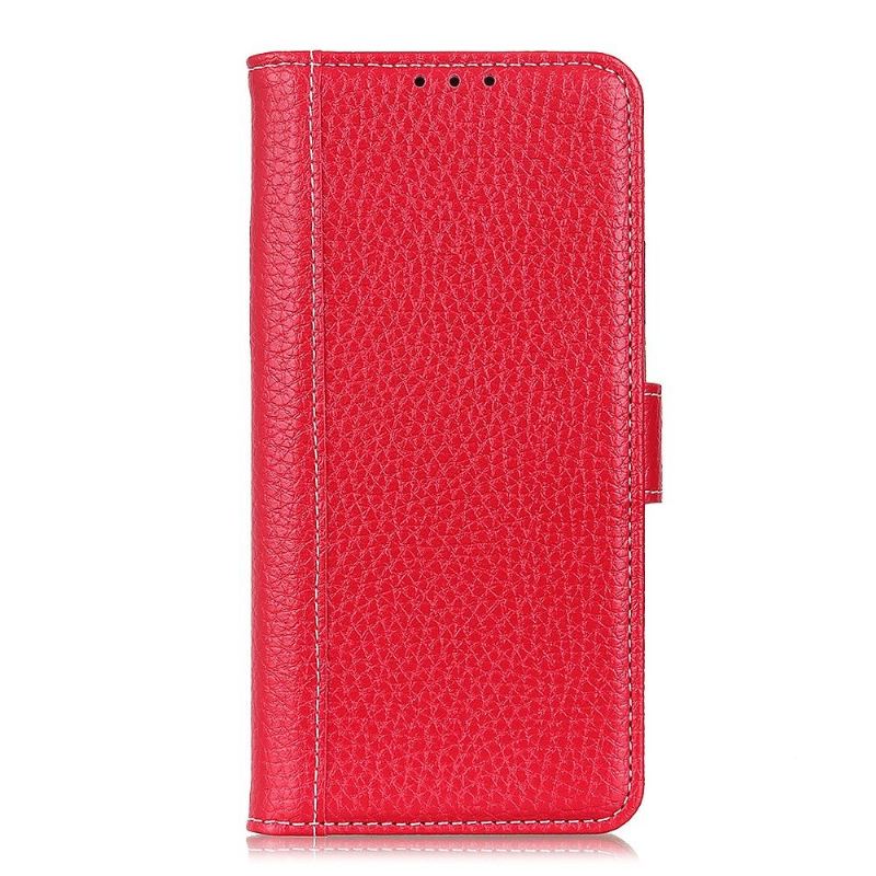 Flip Case Für Xiaomi Mi 10T / 10T Pro Nähte In Genarbter Lederoptik