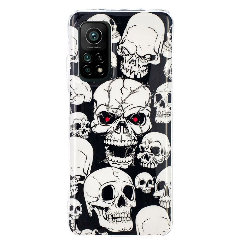 Hülle Für Xiaomi Mi 10T / 10T Pro T / Mi 10t Pro Leuchtender Totenkopf