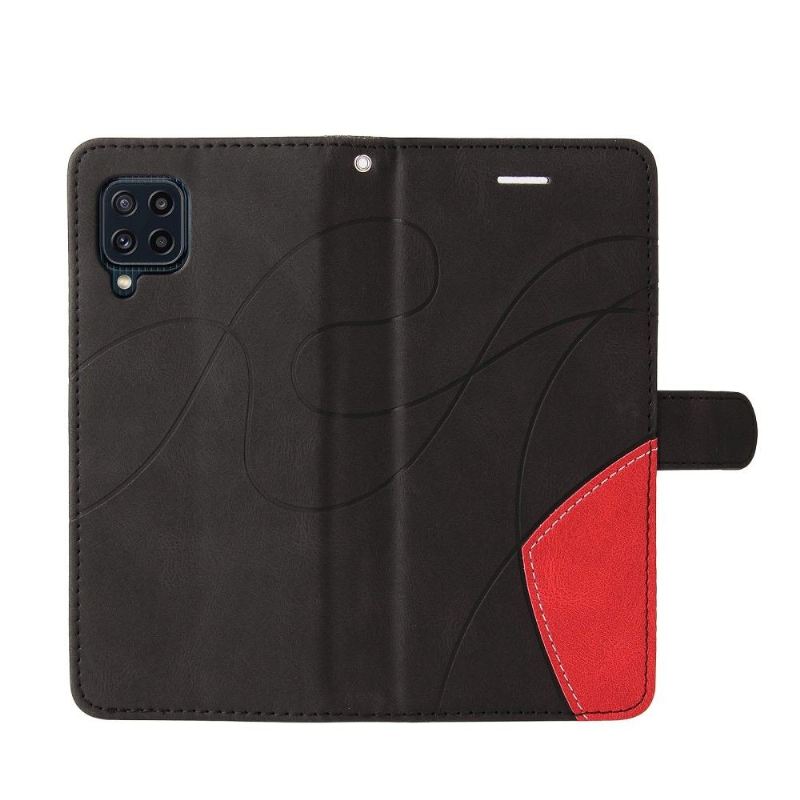 Flip Case Für Samsung Galaxy M32 Bicolor Künstlerisch