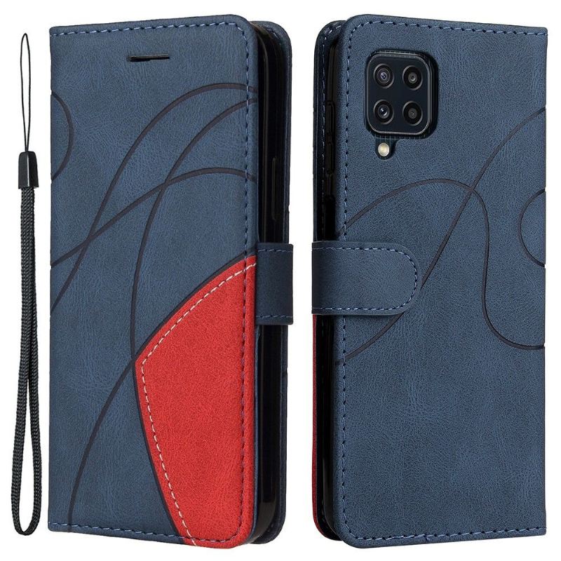 Flip Case Für Samsung Galaxy M32 Bicolor Künstlerisch