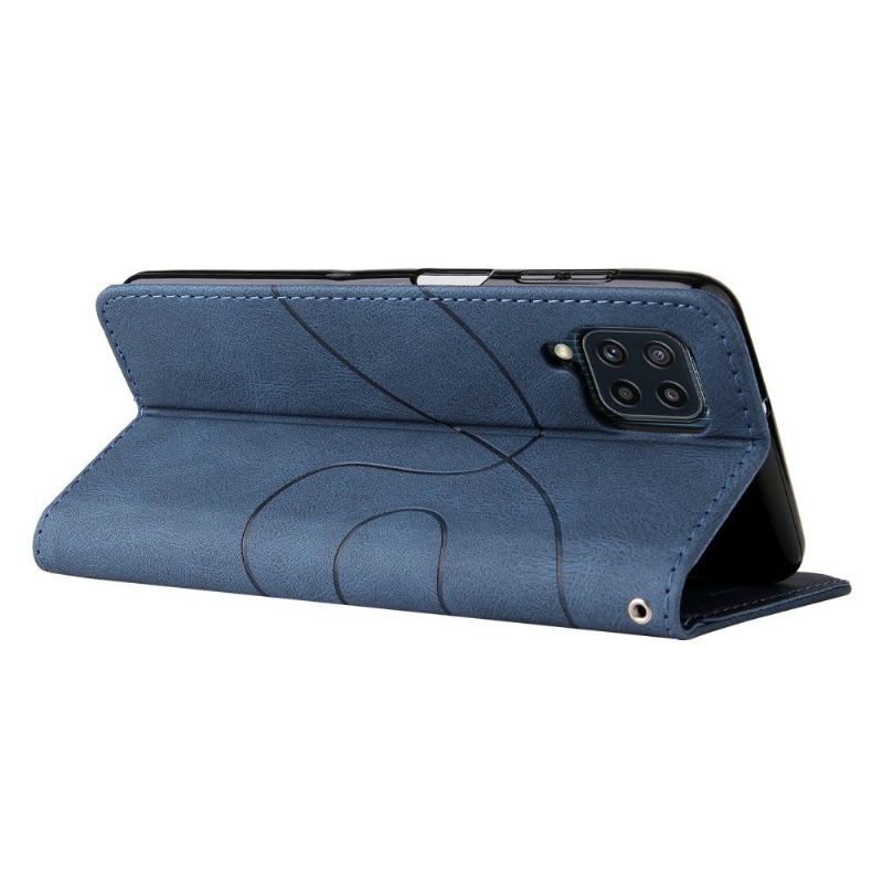 Flip Case Für Samsung Galaxy M32 Bicolor Künstlerisch