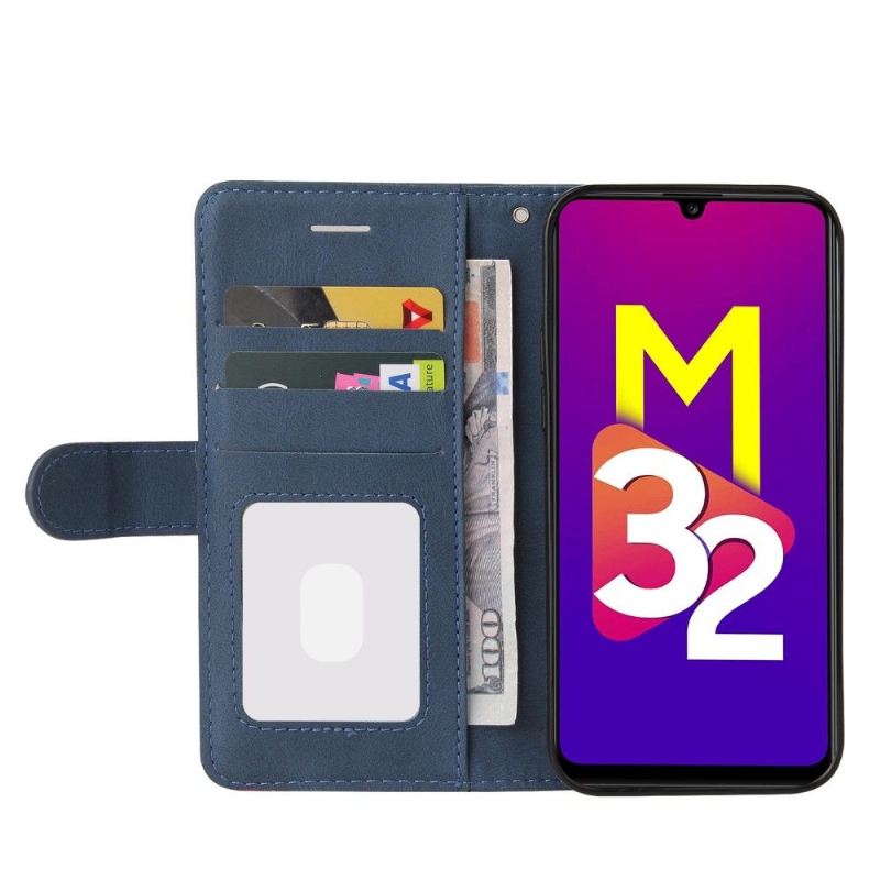 Flip Case Für Samsung Galaxy M32 Bicolor Künstlerisch