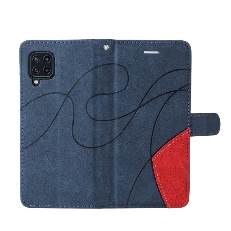 Flip Case Für Samsung Galaxy M32 Bicolor Künstlerisch