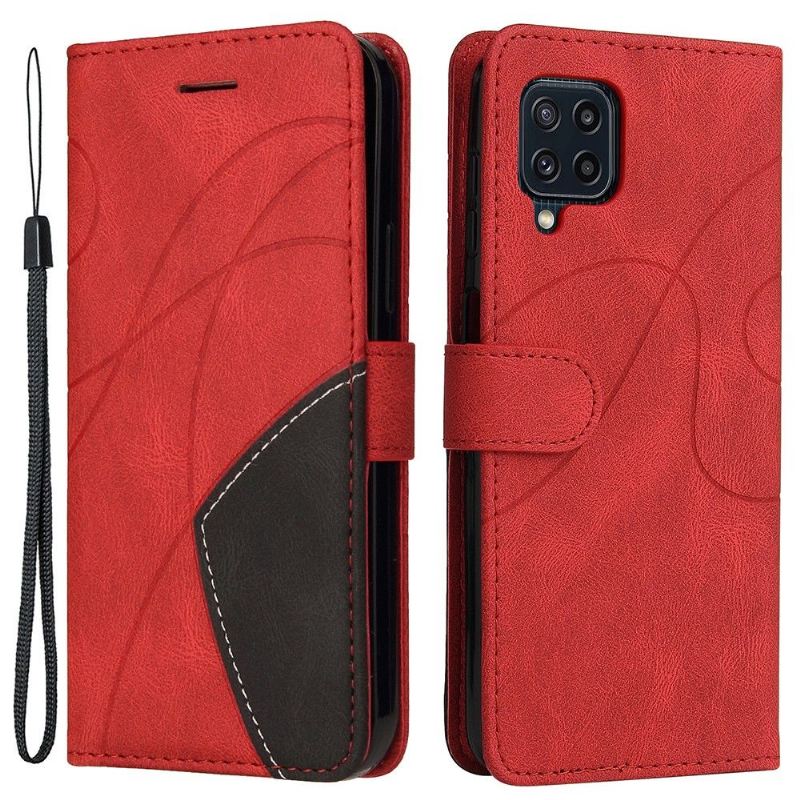 Flip Case Für Samsung Galaxy M32 Bicolor Künstlerisch