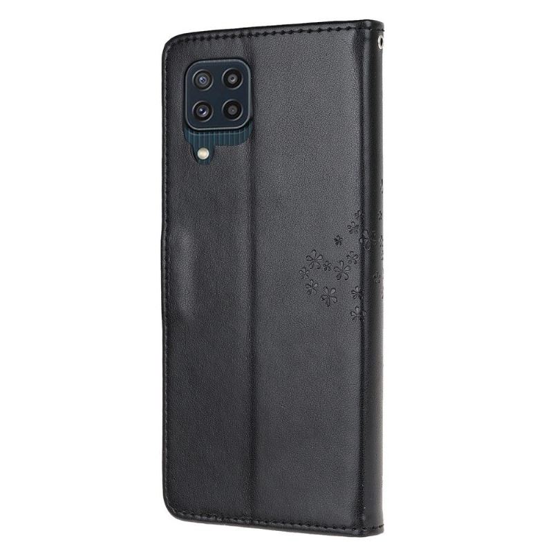 Flip Case Für Samsung Galaxy M32 Georgette-baum