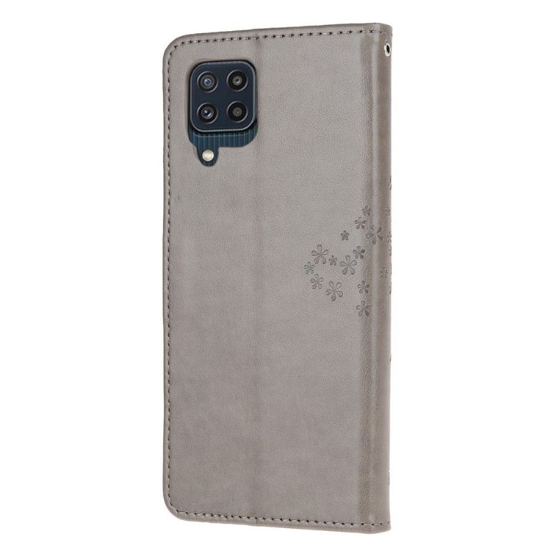 Flip Case Für Samsung Galaxy M32 Georgette-baum