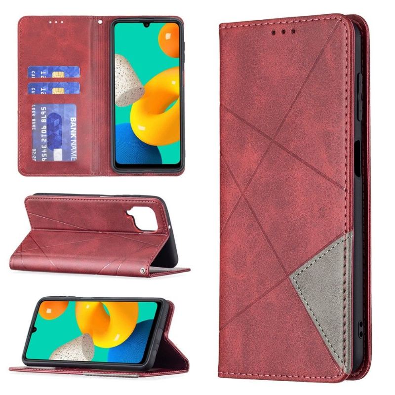 Flip Case Für Samsung Galaxy M32 Kartenetui Aus Leder Im Célinia-stil