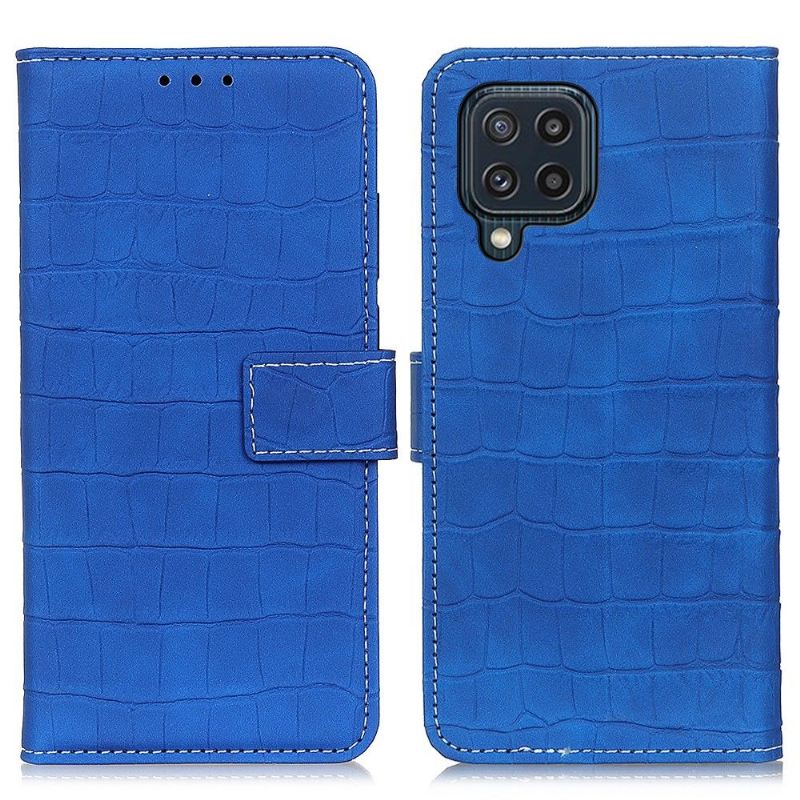 Flip Case Für Samsung Galaxy M32 Kunstleder In Kroko-optik