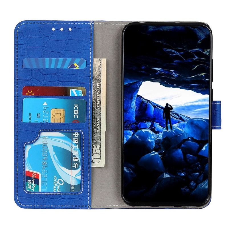 Flip Case Für Samsung Galaxy M32 Kunstleder In Kroko-optik