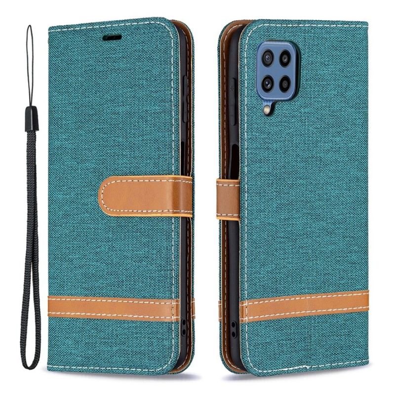 Flip Case Für Samsung Galaxy M32 Stoffbezug