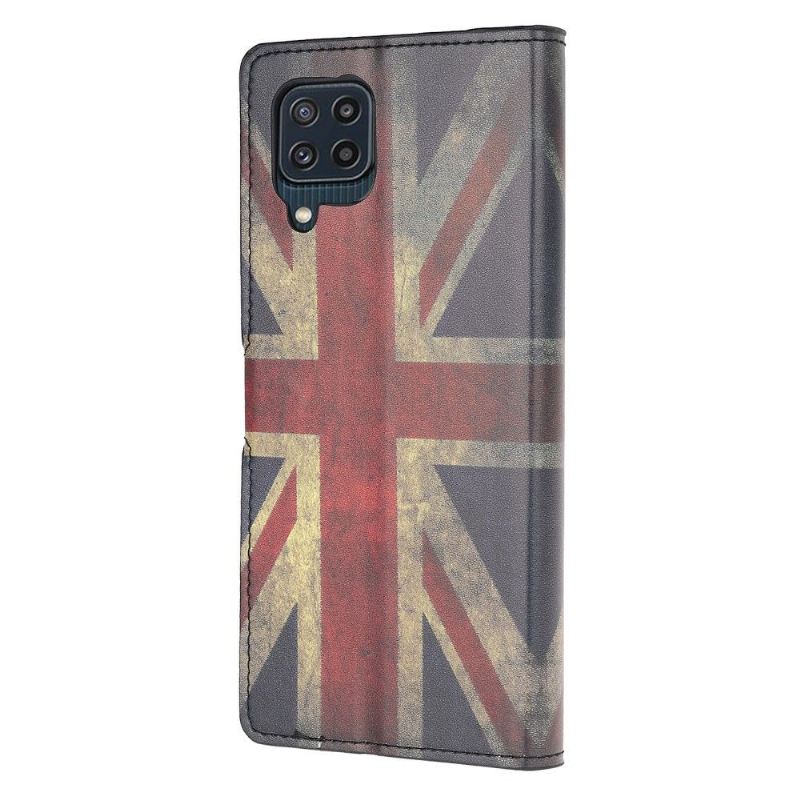 Lederhüllen Für Samsung Galaxy M32 Anti-Sturz Vintage Amerikanische Flagge