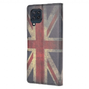 Lederhüllen Für Samsung Galaxy M32 Anti-Sturz Vintage Amerikanische Flagge