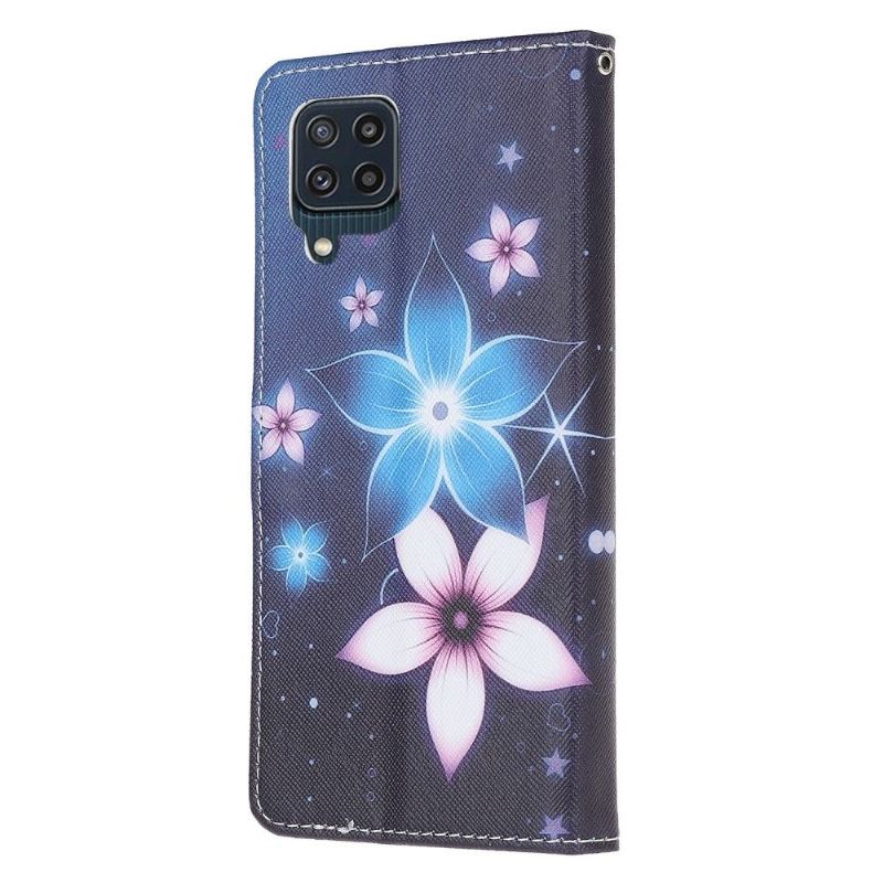 Lederhüllen Für Samsung Galaxy M32 Blumen