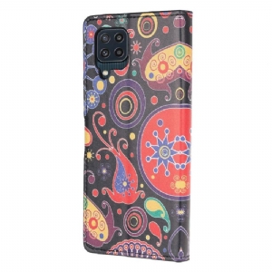 Lederhüllen Für Samsung Galaxy M32 Schutzhülle Paisley-blume