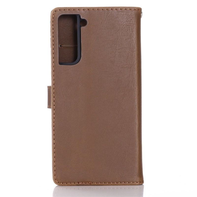 Case Für Samsung Galaxy S21 Plus 5G Retro-ledereffekt