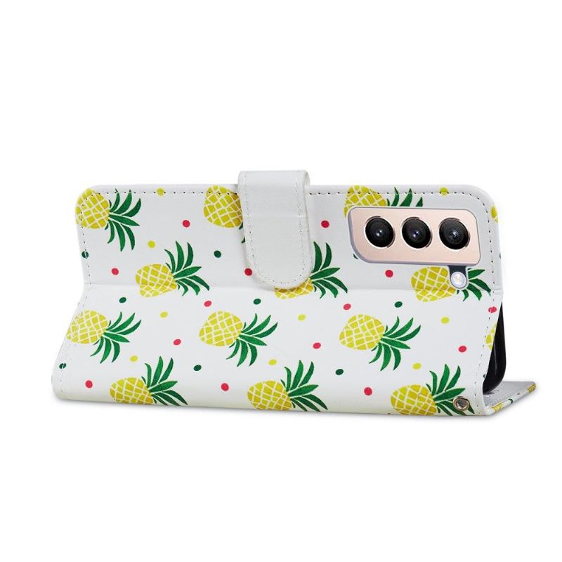 Flip Case Für Samsung Galaxy S21 Plus 5G Ananas