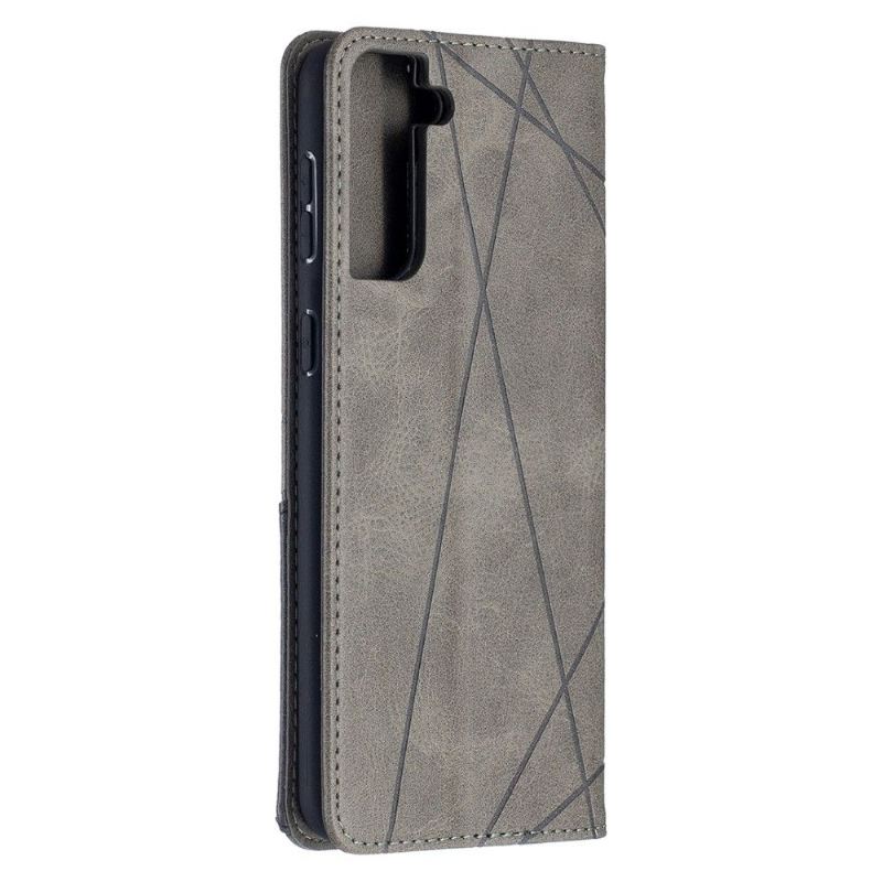 Flip Case Für Samsung Galaxy S21 Plus 5G Kartenetui Aus Leder Im Célinia-stil