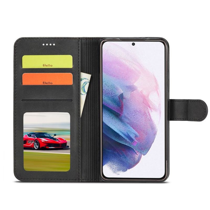 Flip Case Für Samsung Galaxy S21 Plus 5G Ledereffekt Lc.imeeke