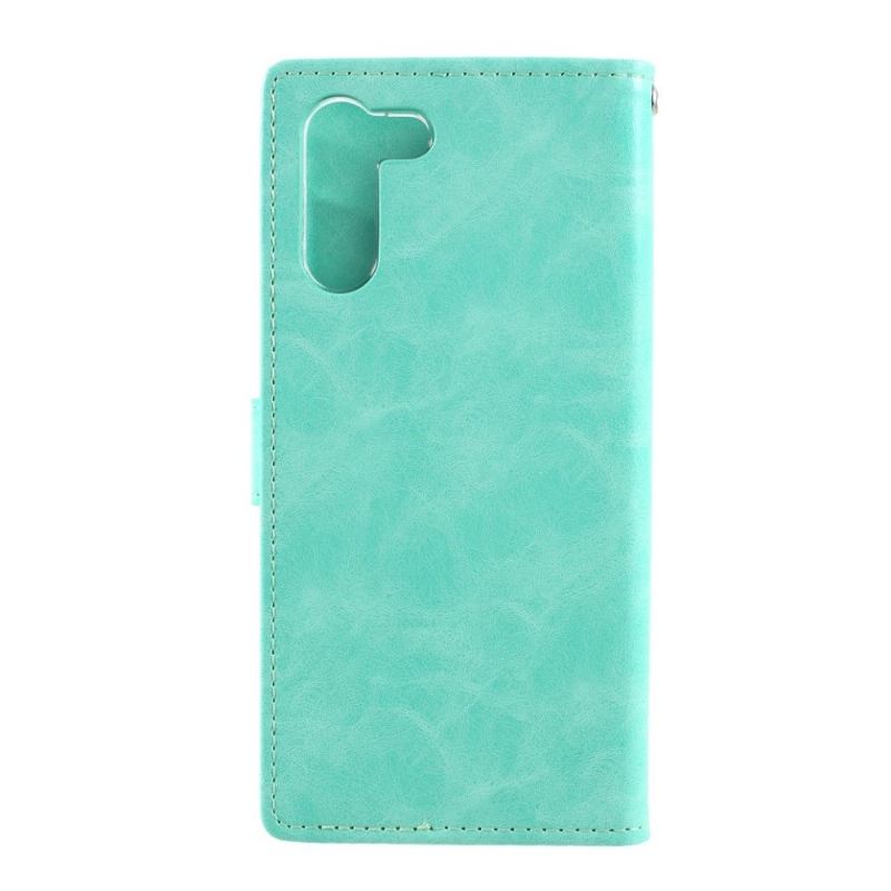 Flip Case Für Samsung Galaxy S21 Plus 5G Mercury Blue Moon Kunstleder