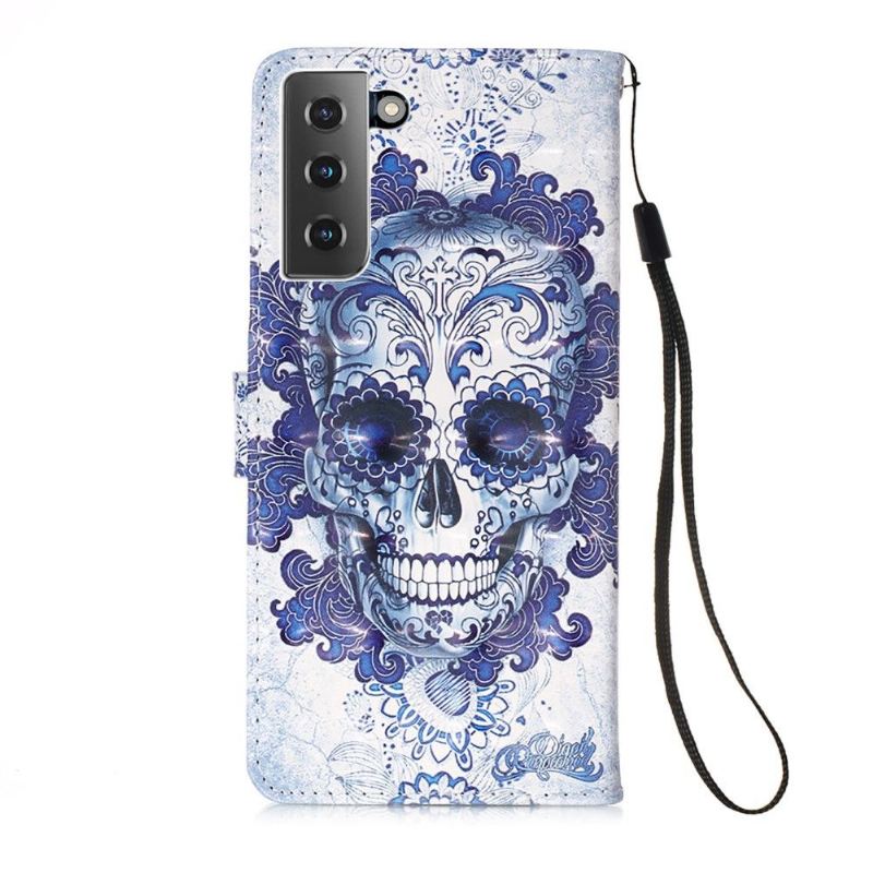 Lederhüllen Für Samsung Galaxy S21 Plus 5G Calavera-muster