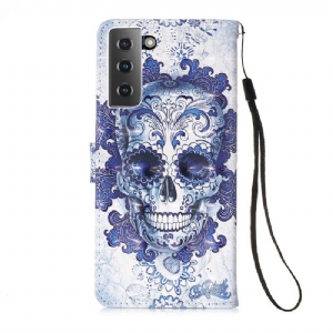 Lederhüllen Für Samsung Galaxy S21 Plus 5G Calavera-muster