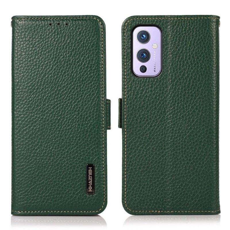 Flip Case Für OnePlus 9 Khazneh Genarbtes Leder