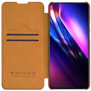 Flip Case Für OnePlus 9 Ledereffekt Der Qin-serie