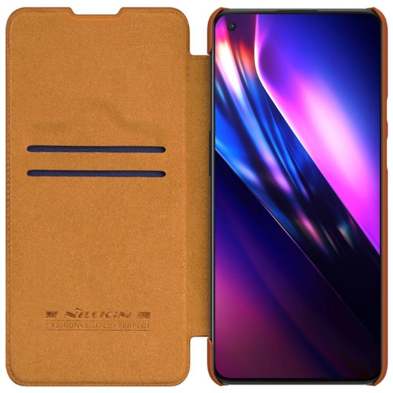 Flip Case Für OnePlus 9 Ledereffekt Der Qin-serie